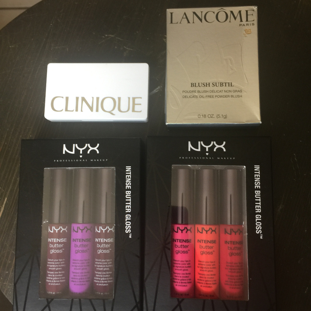 NYX Lipstick Lancome Blush Clinique Eyeshadow